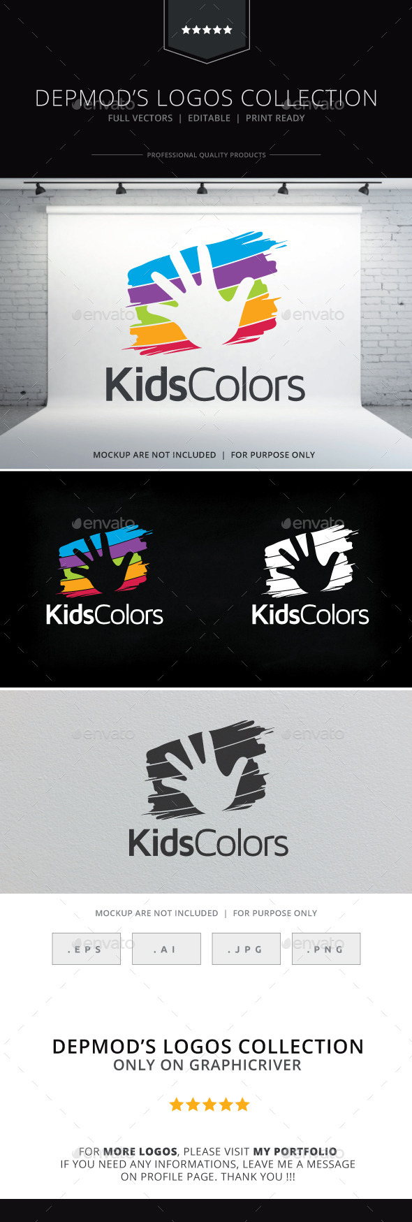 Kids Colors Logo - Symbols Logo Templates