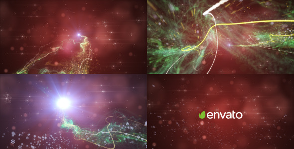 Particle Christmas Logo - VideoHive 9721888
