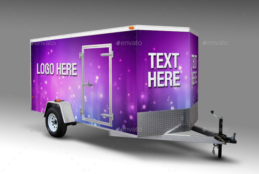 Download 10 Foot Enclosed Trailer Wrap Mock-up by Pascau | GraphicRiver