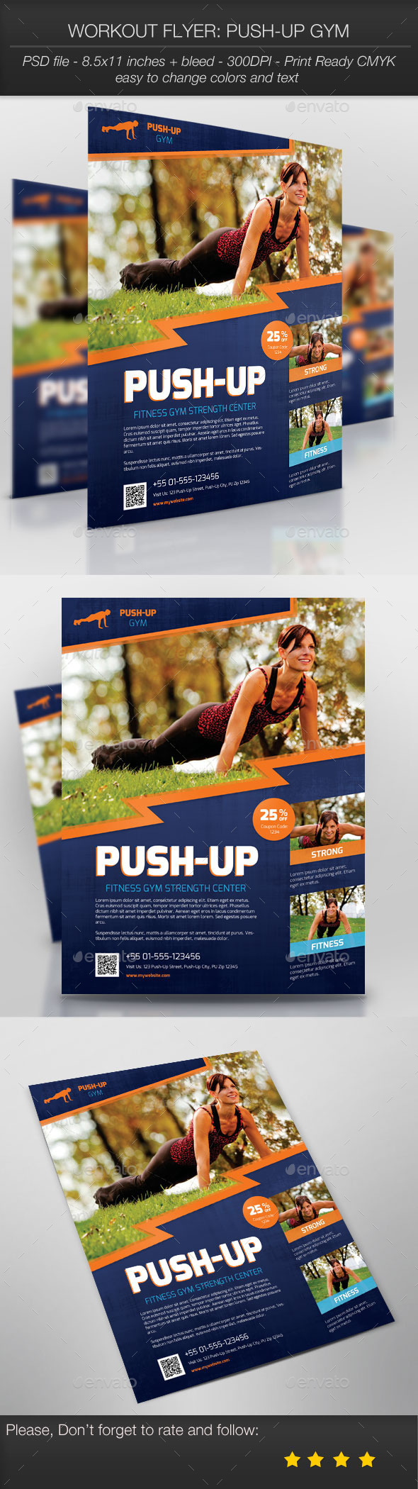 Workout Flyer: Push-Up Gym - Sports Events
