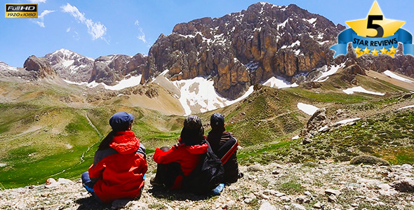 Friends Look Mountain Ridge Crest alt