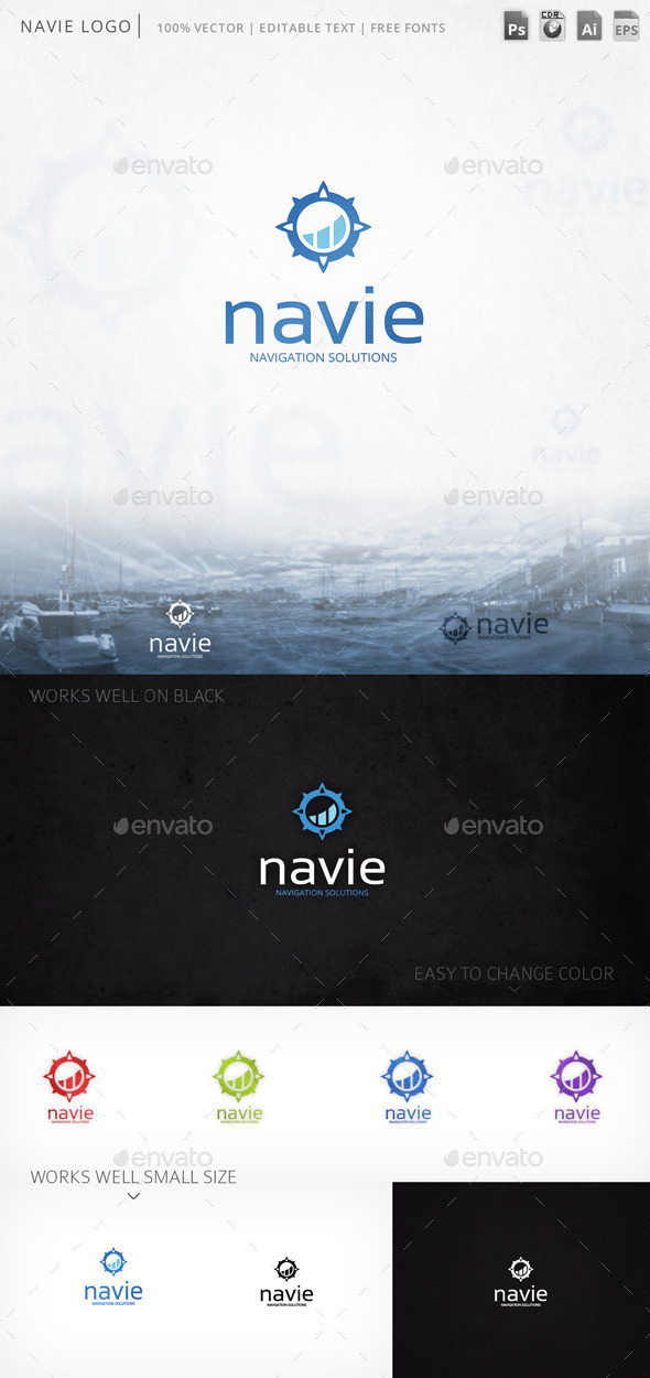 Navie Windrose Logo Template - Symbols Logo Templates