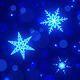 Blue Snowflakes Christmas &amp; New Year Background - VideoHive Item for Sale