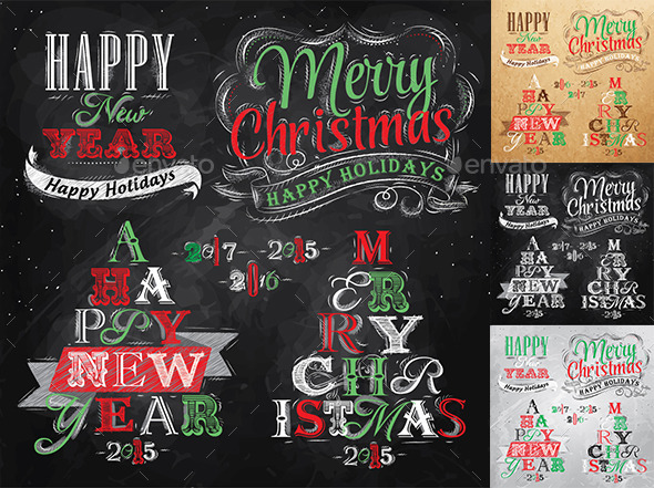 Merry Christmas and New Year collection - Christmas Seasons/Holidays