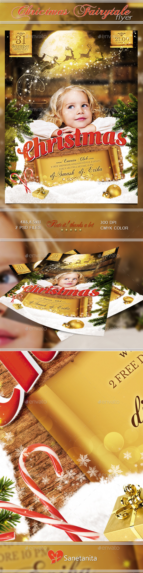 Christmas Fairytale Flyer - Holidays Events