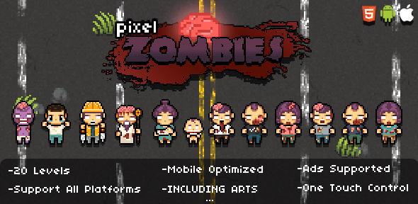 Pixel Zombies - CodeCanyon 9768377