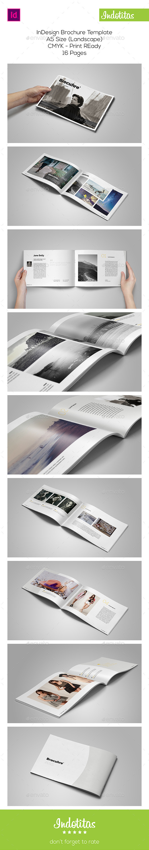 A5 Portfolio Catalog Template - Portfolio Brochures