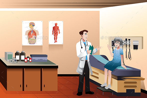 Doctor Patient in the Clinic - Health/Medicine Conceptual