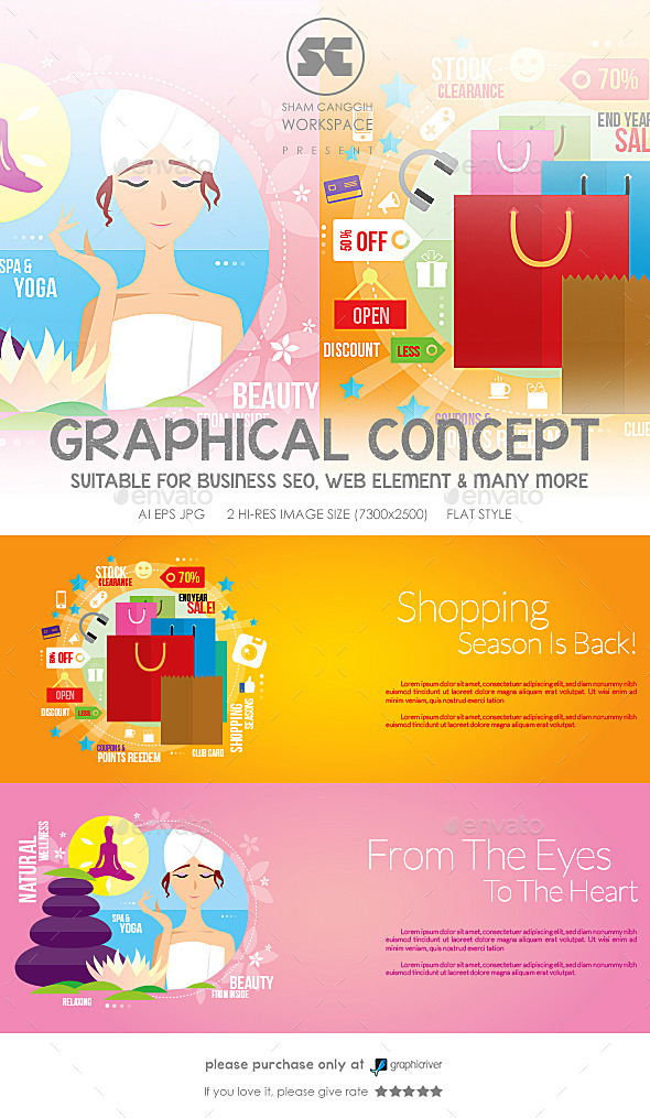 Flat Concept For Shopping & Spa - Miscellaneous Conceptual