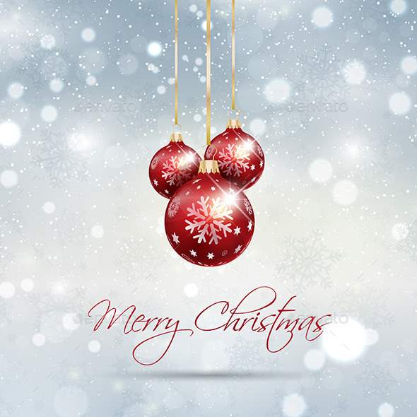 Christmas Bauble Background - Christmas Seasons/Holidays