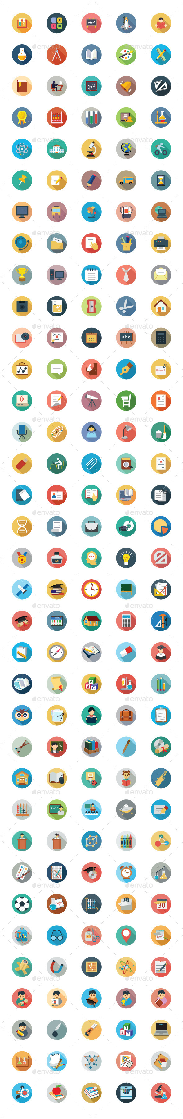 175 Education Vector Icons - Icons