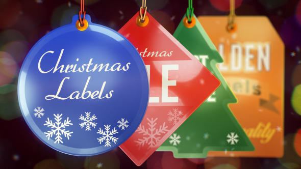 Christmas Labels - VideoHive 9726020