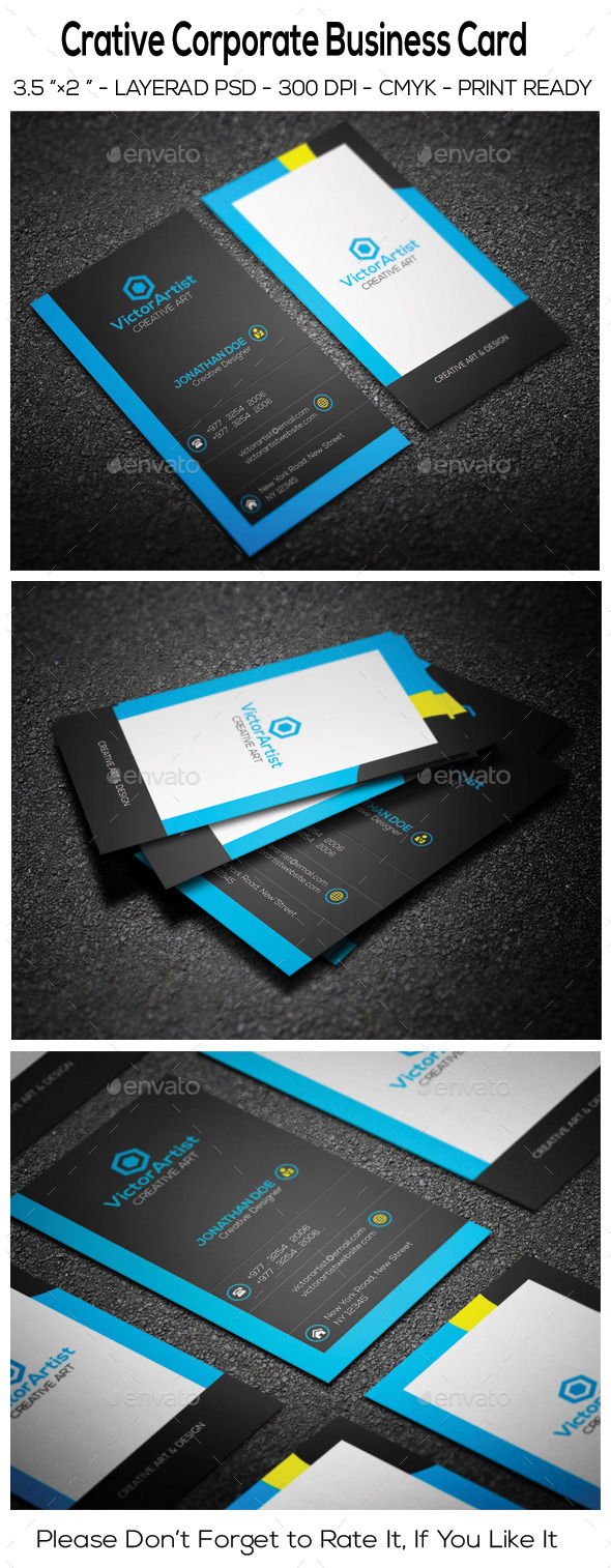 Creative Corporate Business Card - Corporate Business Cards