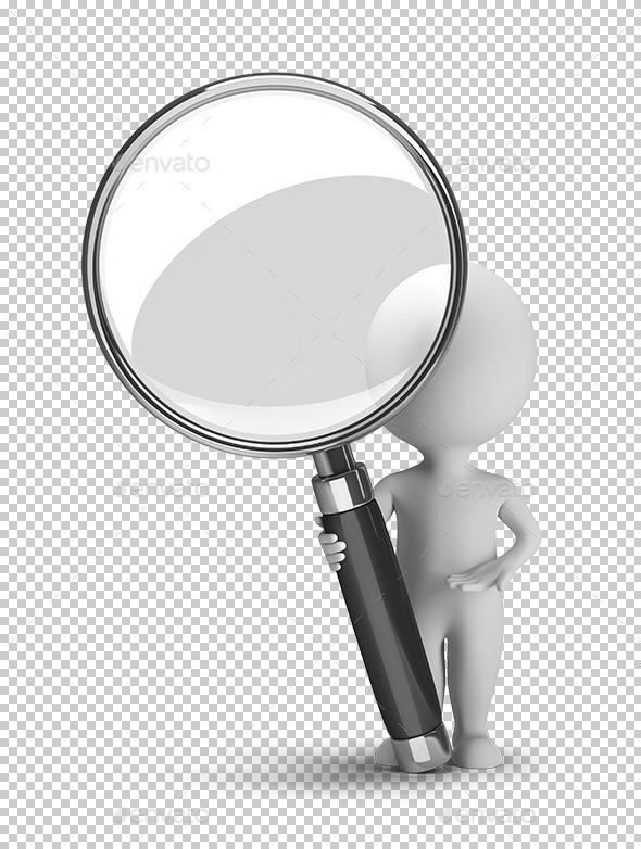 3d small - magnifying glass Stock Photo by ©Art3d 20740569