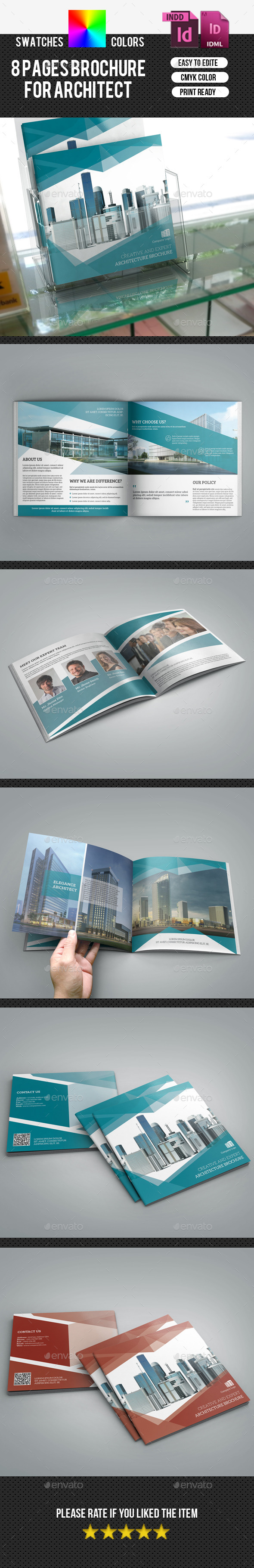 Corporate Square Bifold Brochure-V175 - Corporate Brochures