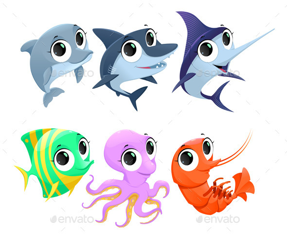 Marine Animals - Animals Characters