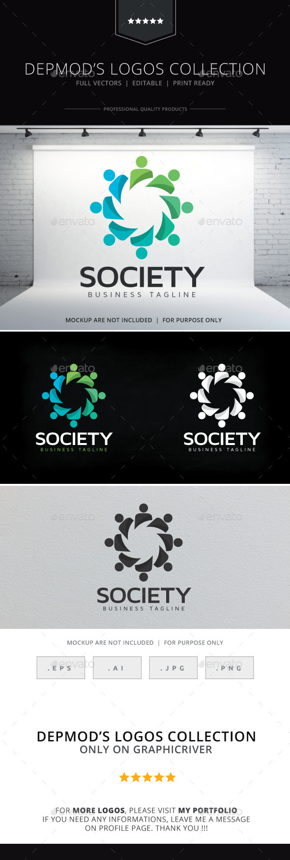 Society Logo - Humans Logo Templates