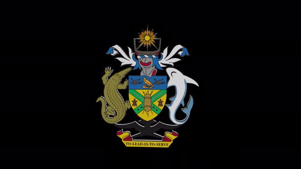 Coat Of Arms Of  Solomon Islands With Alpha Channel  - 4K alt