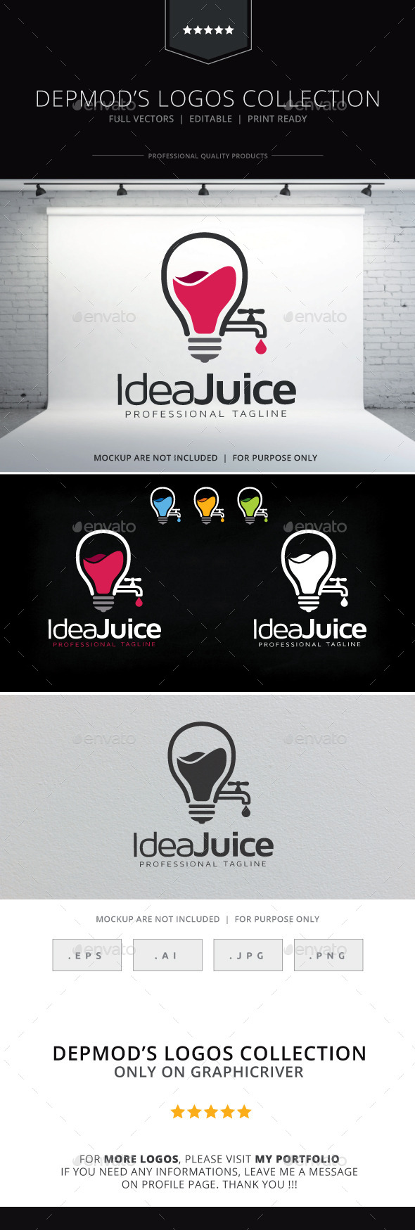 Idea Juice Logo - Symbols Logo Templates