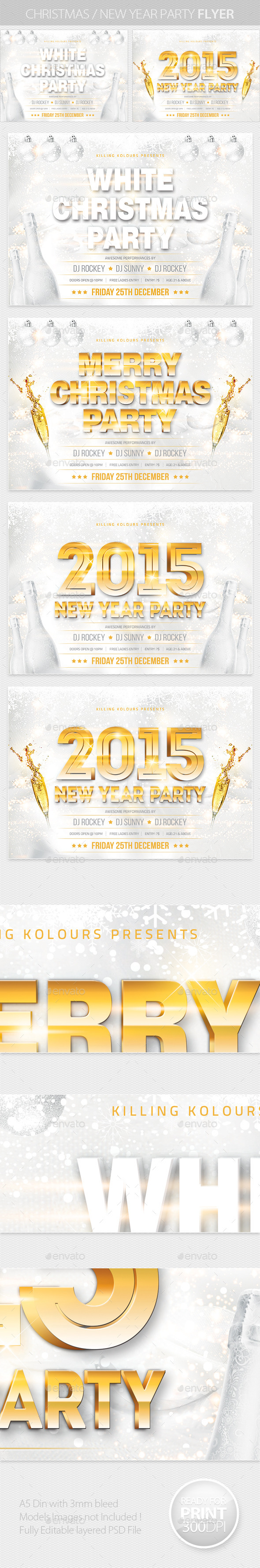 Christmas / New Year Party Flyer - Clubs & Parties Events