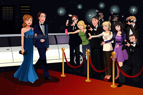 Couple Going to a Red Carpet Event - People Characters