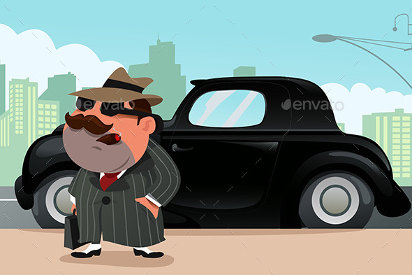 Man Standing in Front of His Car - Business Conceptual