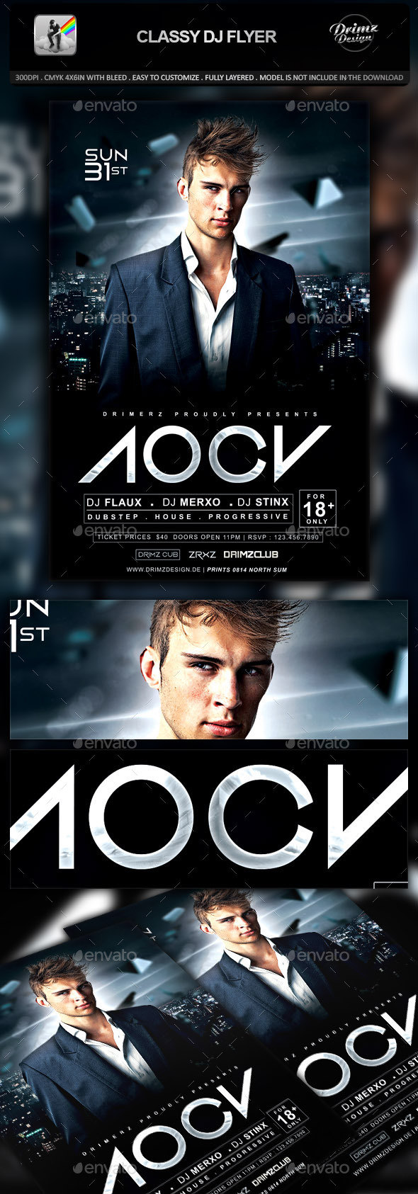 Classy DJ Flyer - Events Flyers