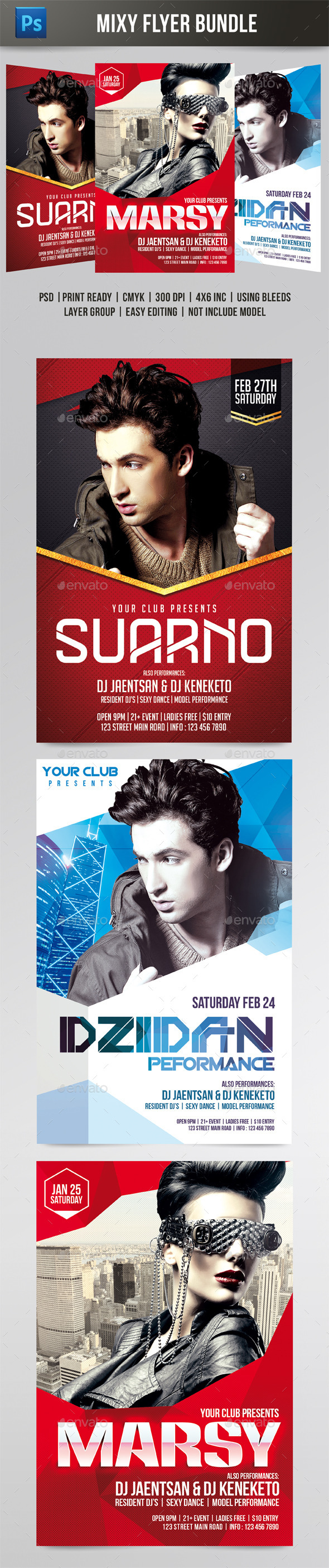 Mixy Flyer Bundle - Events Flyers