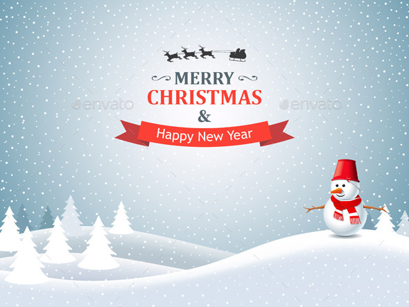 Christmas Winter Landscape - Christmas Seasons/Holidays