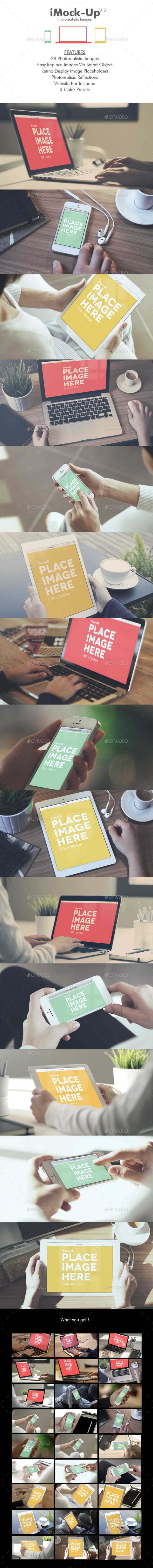 iMock-Up Photorealistic Images - Displays Product Mock-Ups