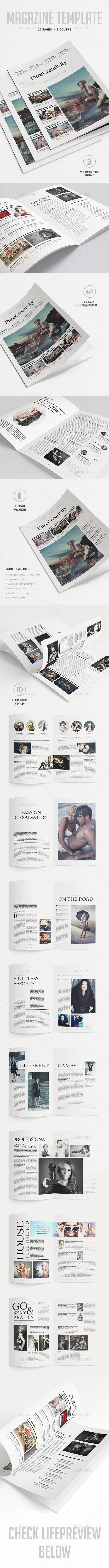 Magazine Template - Magazines Print Templates