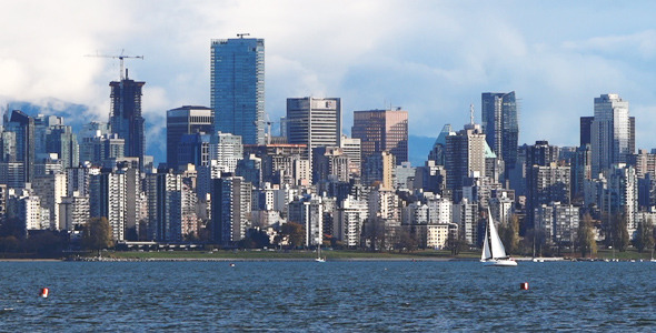 Modern City Skyline Vancouver 02 By Videomagusfx Videohive