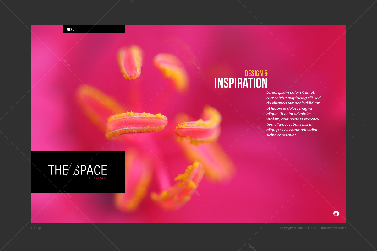 Broadside PSD Template - 

	> Home with sample image for autoslideshow