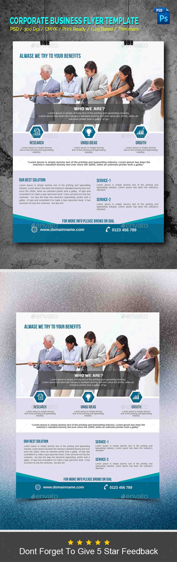Corporate Business Flyer Template - Corporate Brochures