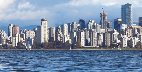 Modern City Skyline Vancouver By Videomagusfx Videohive
