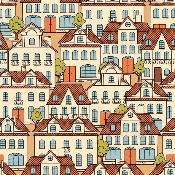 Houses Background - Buildings Objects