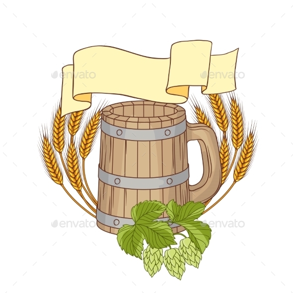 Barrel Background - Food Objects