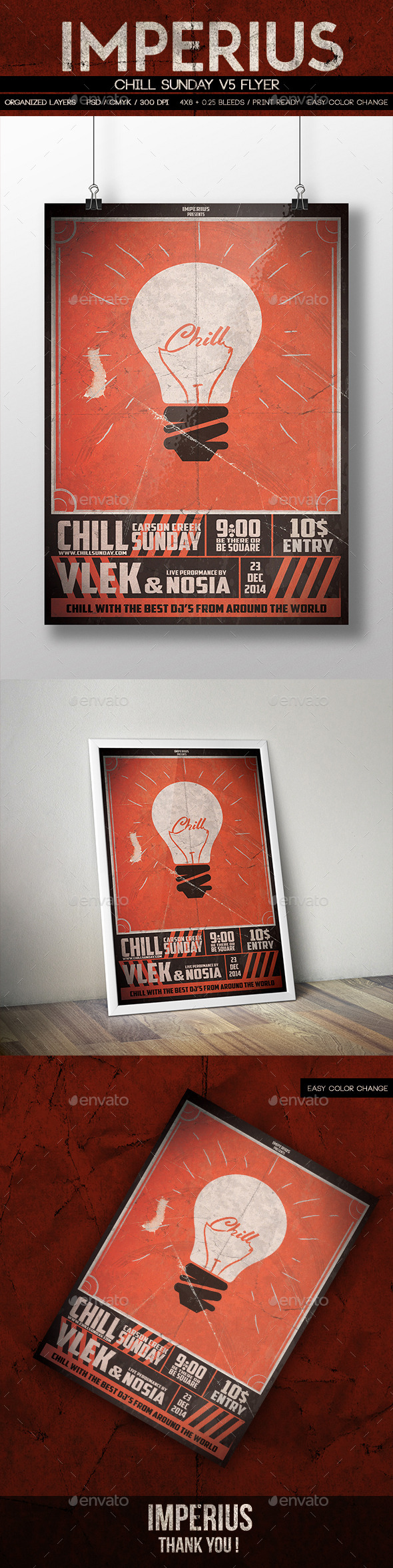 Chill Sunday V5 - Events Flyers