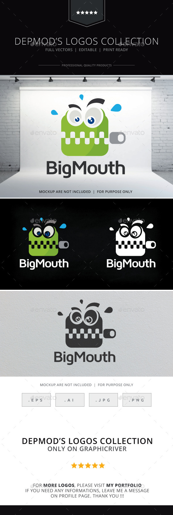 Big Mouth Logo - Objects Logo Templates