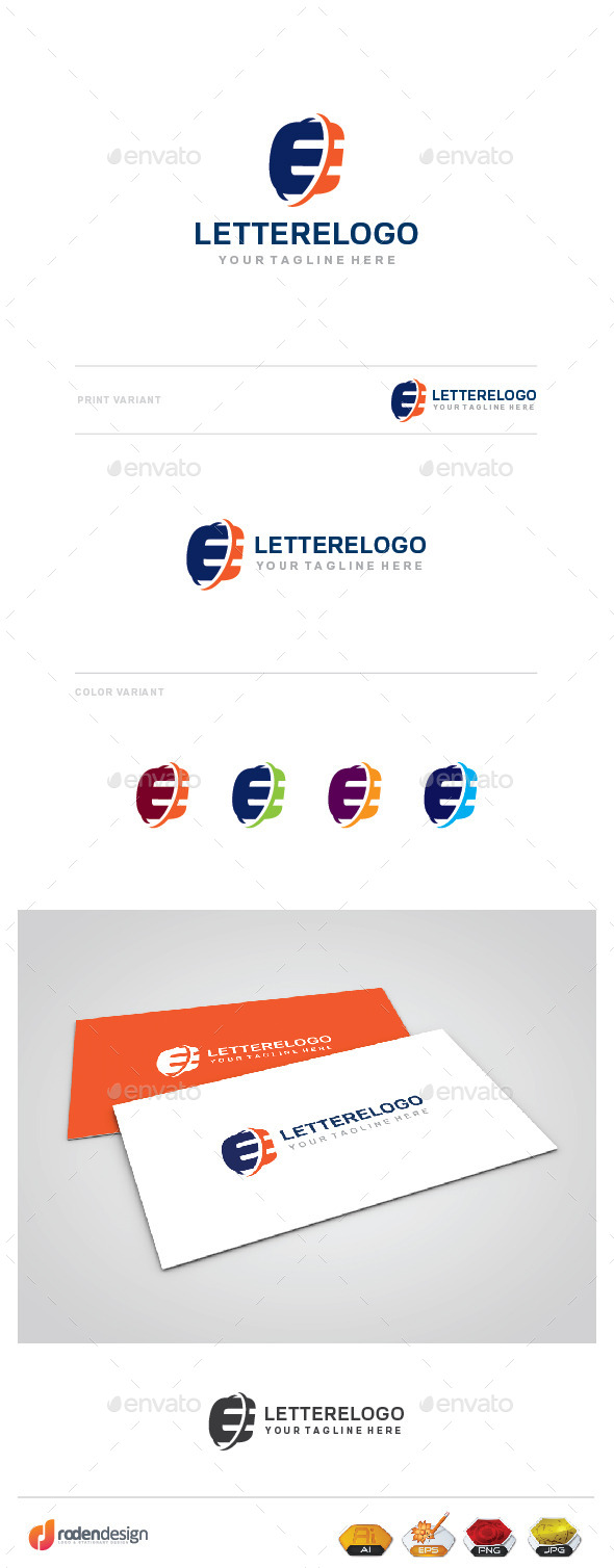E Letter Logo - Letters Logo Templates