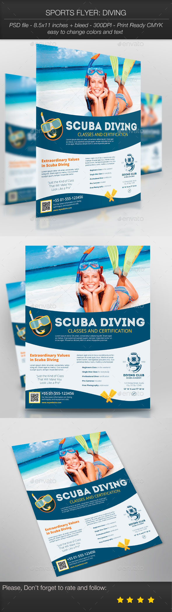 Sports Flyer: Diving - Sports Events