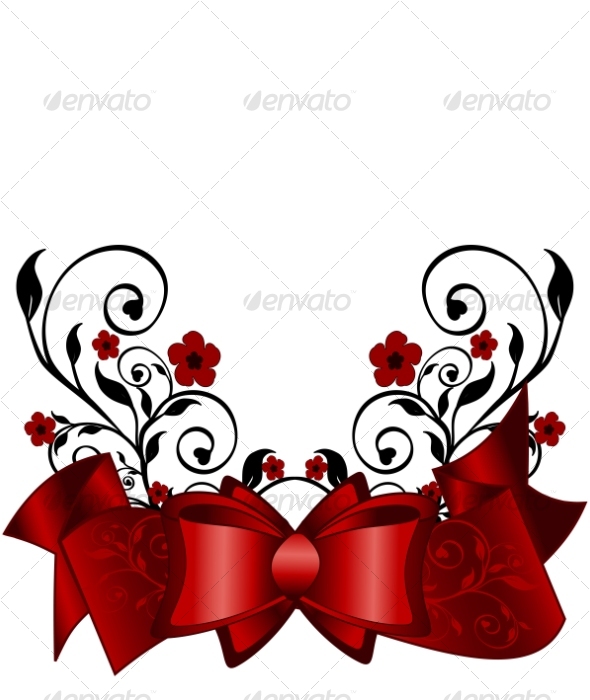 Holiday Background - Flourishes / Swirls Decorative