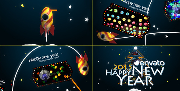 New Year Rocket - VideoHive 9791458