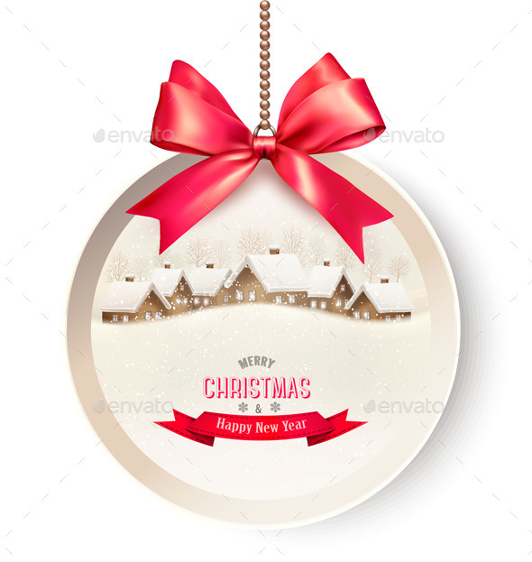 Holiday Gift Card with a Christmas Background - Christmas Seasons/Holidays