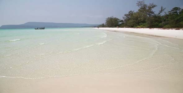 White Sand And Crystal Water Beach, Koh Rong
