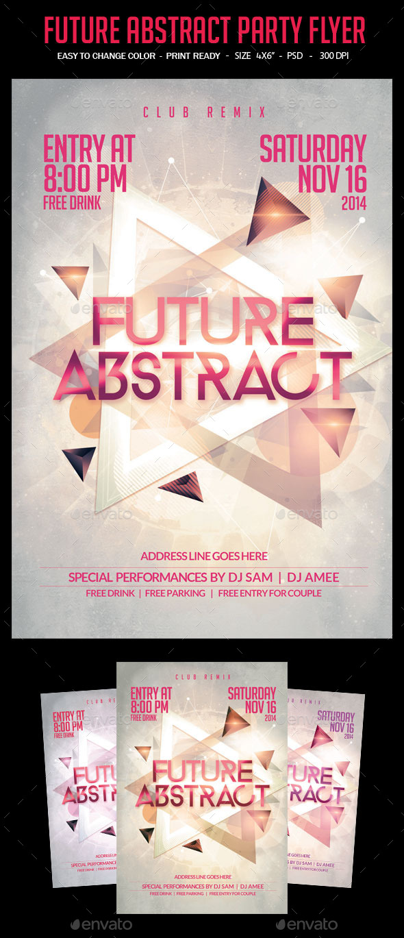 Future Abstract Flyer - Clubs & Parties Events