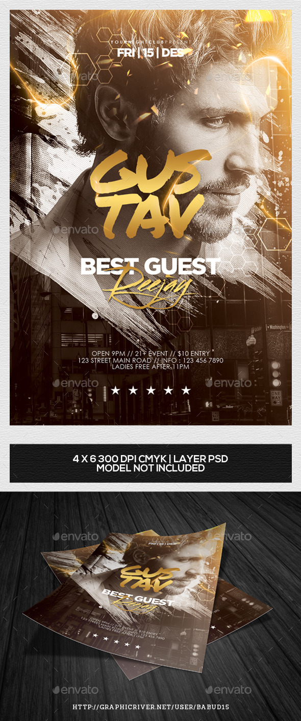 Guest DJ Flyer Template Vol. 2 - Events Flyers