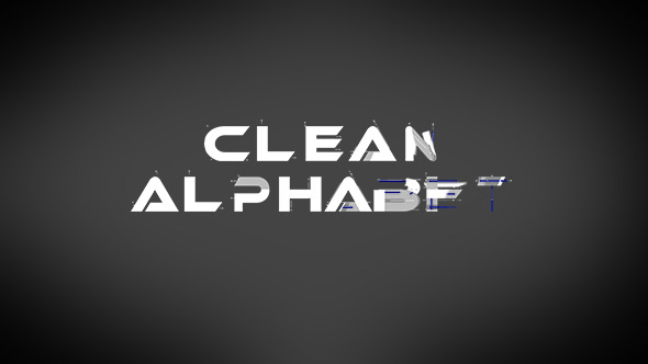 Clean Alphabet - VideoHive 9739409