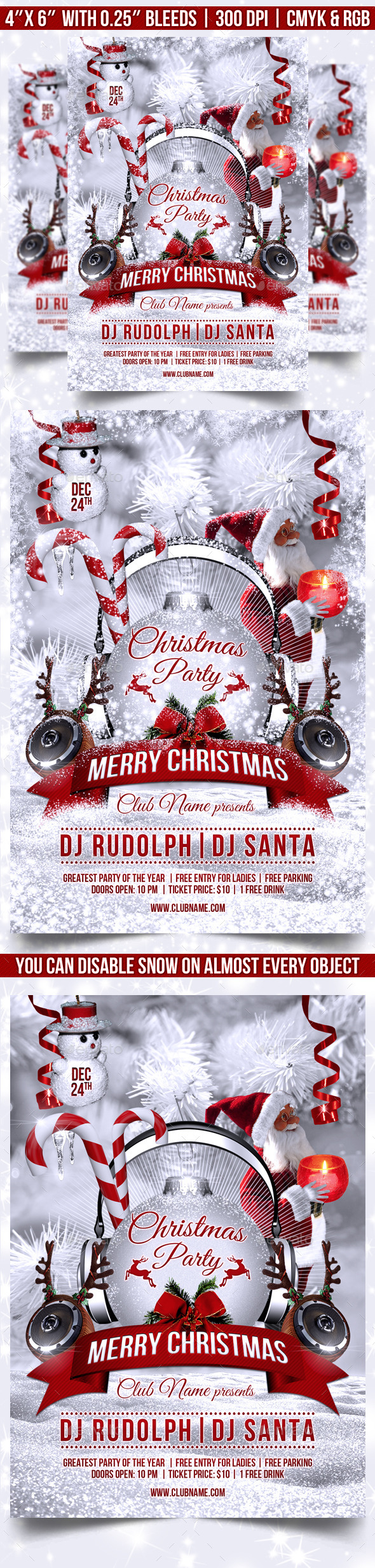 Christmas Party Flyer Template