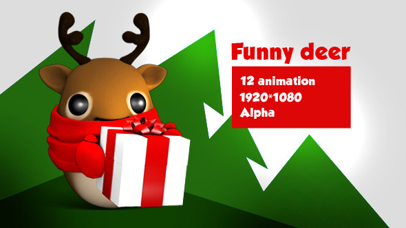 Christmas Funny Deer